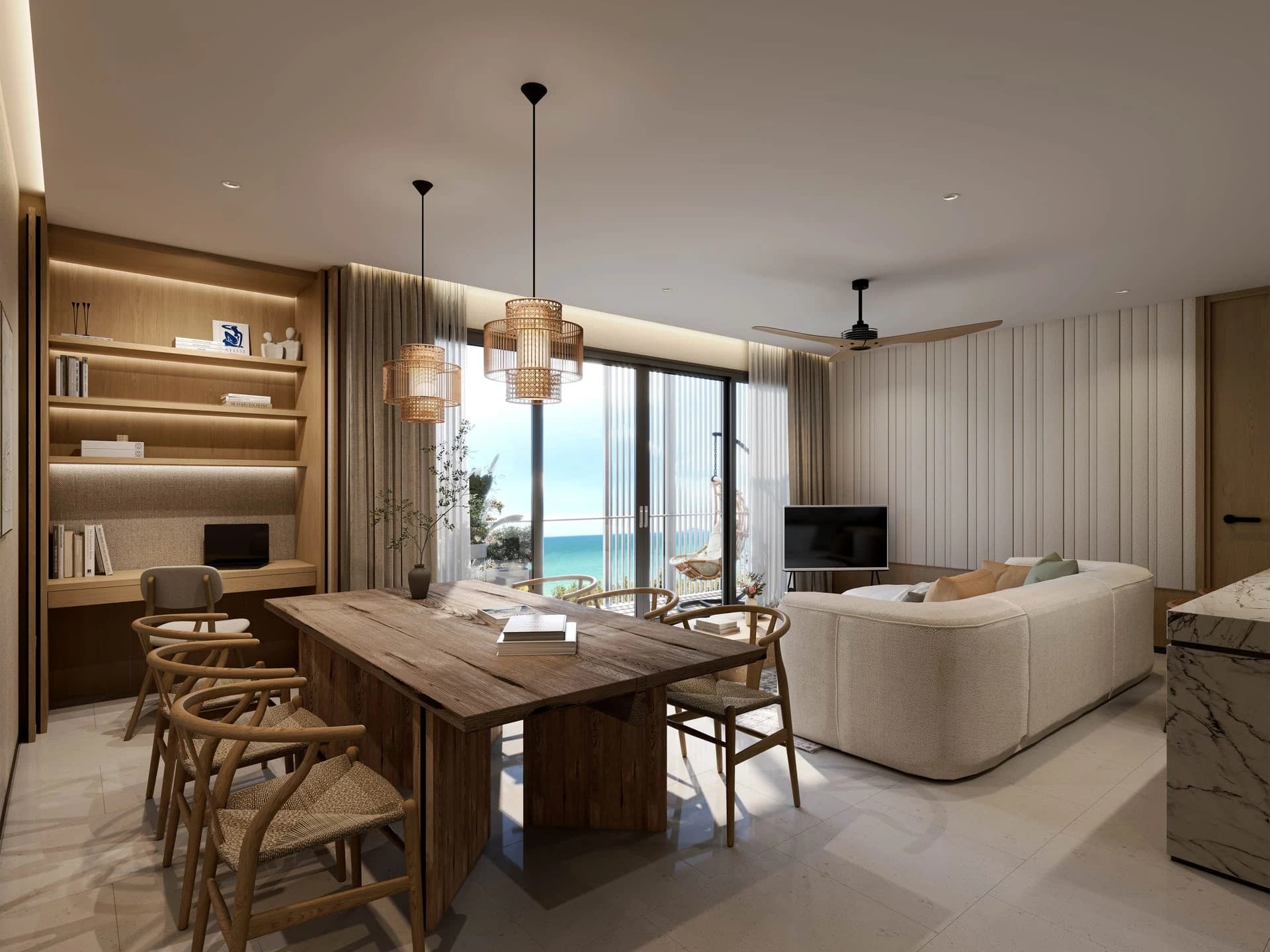 Two-bedroom 84 m² — developer's show unit · 2